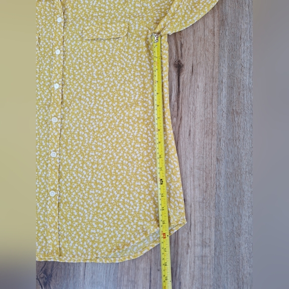 LOFT Women's Yellow Floral Blouse - Picture 9 of 11